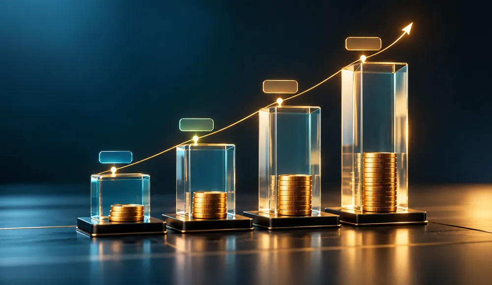 Four ascending columns representing freelancer, small agency, growth agency and enterprise SEO pricing bands