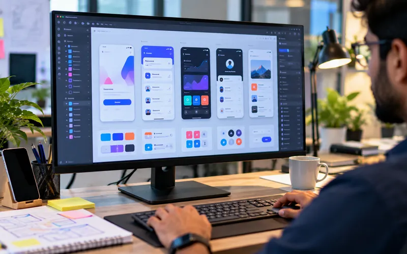 UI/UX and Figma design work by AnyPlace for Hisar websites and mobile apps